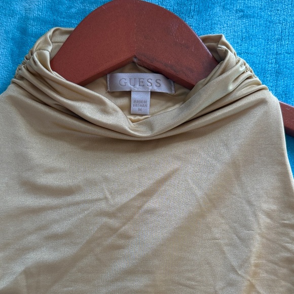 Express Gold Ruched Tank Top - Picture 2 of 6